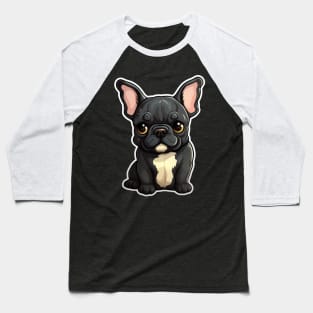 Cute French Bulldog Frenchie Dog Lover Funny Baseball T-Shirt